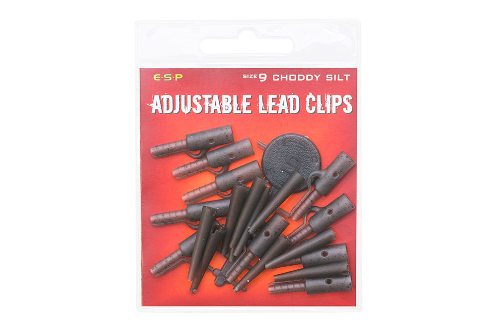 Carp Fishing ESP Adjustable Lead Clip Kits size 9 Choddy Silt 