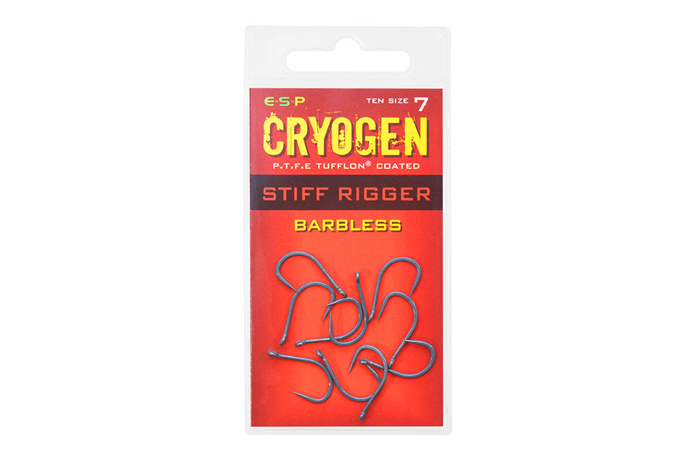 ESP Cyrogen PTFE Tufflon Coated Barbless Hooks
