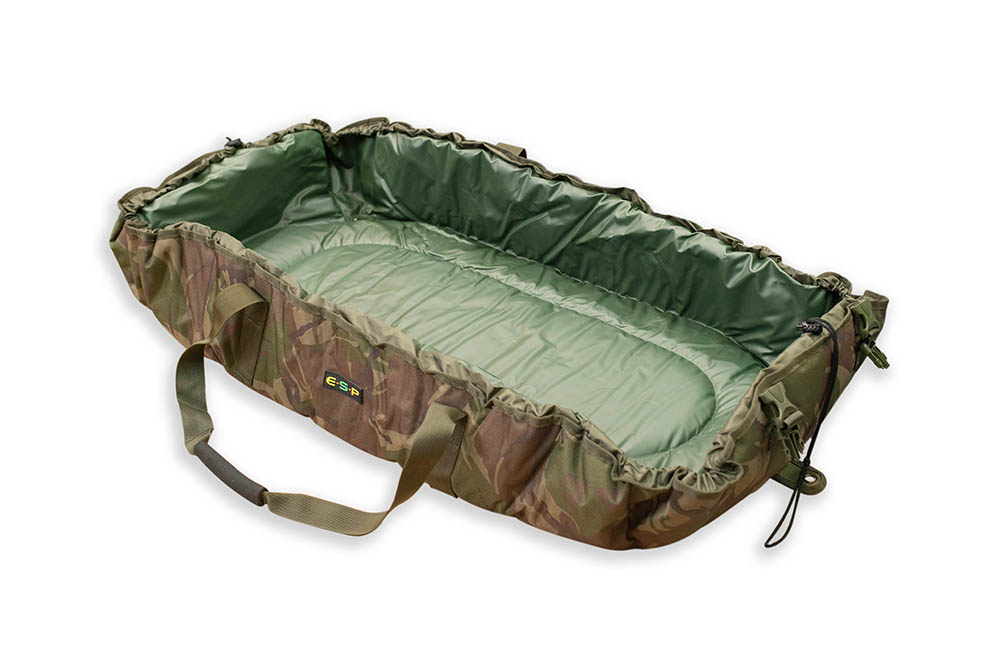 Carp Cradle Fishing Unhooking Mat Oval DPM Camo With Carry Bag